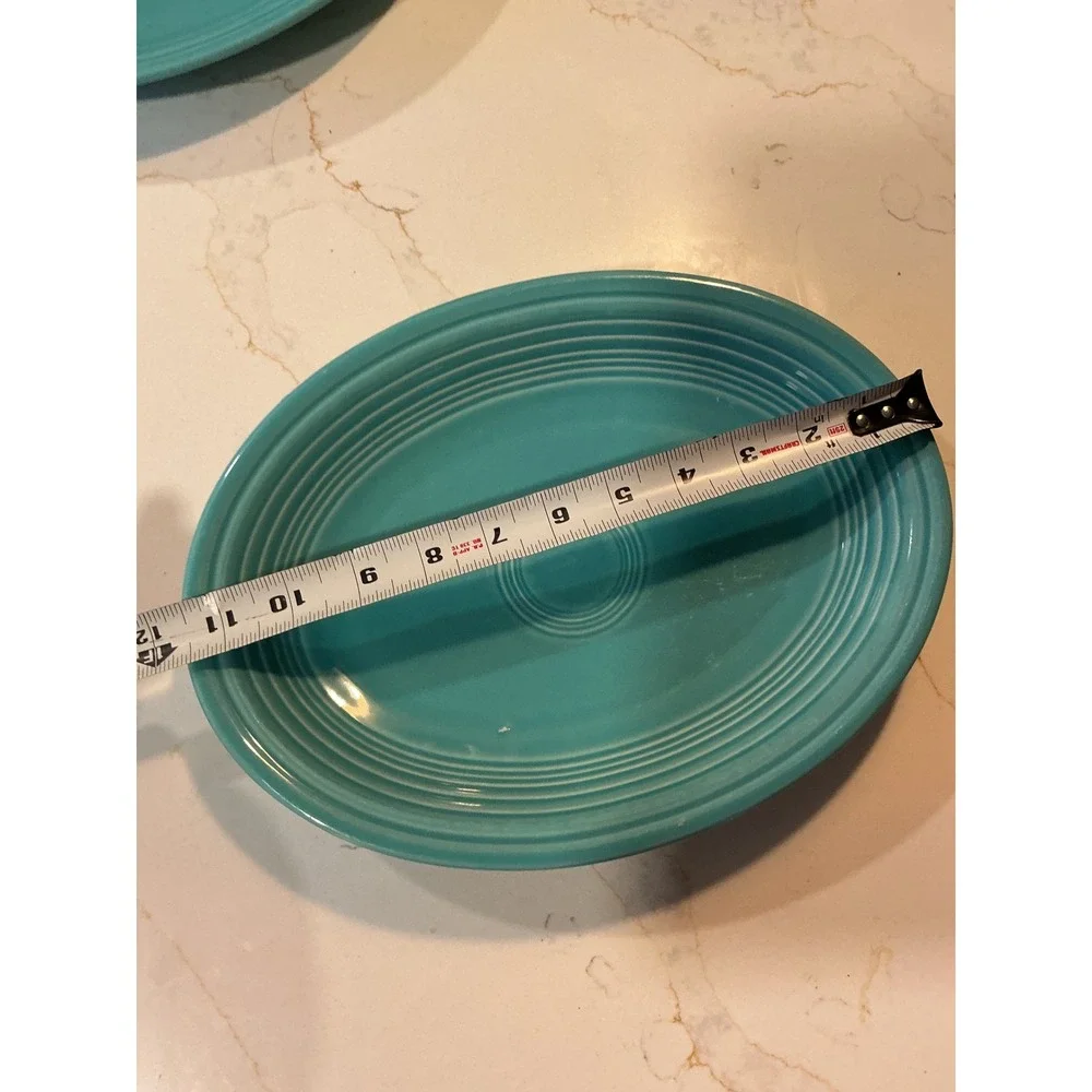 Fiesta Turquoise Oval Serving Platter 11 inch Homer Laughlin HLC USA Turquoise